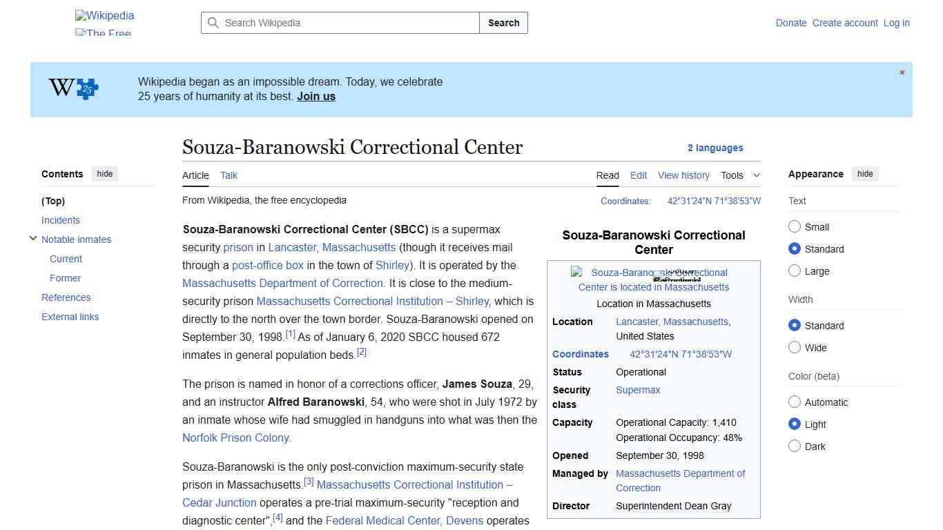 Souza-Baranowski Correctional Center - Wikipedia